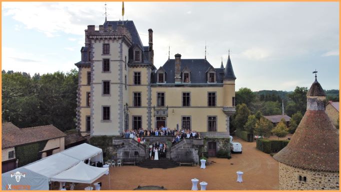 image aérienne mariage
